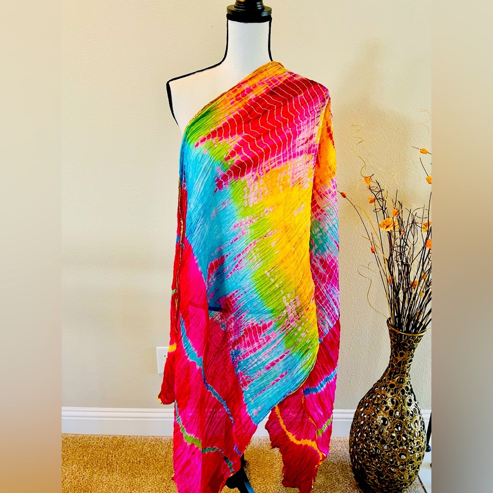 Tie dye Dupatta in chiffon